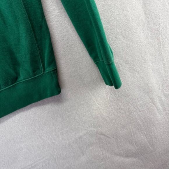 Nike Sweatshirt Mens Small Green Hoodie Graphic Pullover Stacked Spellout Swoosh - Picture 8 of 11